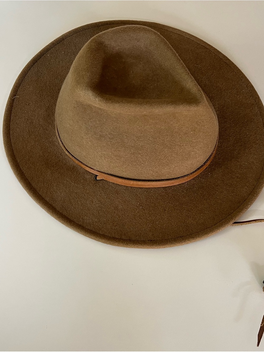 Stetson Crushable Weather Resistant Wide Brim Hat with Leather Chin Cord